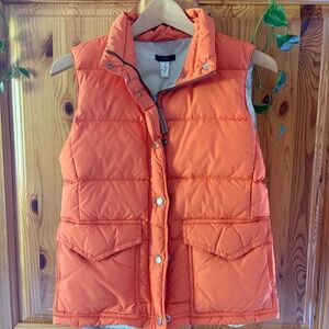 JCrew Puffer Vest Women’s XS Bright Orange